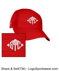 GTC Headsweats Race Hat-Red Design Zoom